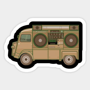 Citroen HY - Boombox Van- Huge Ghettoblaster on a Classic Van. Sticker